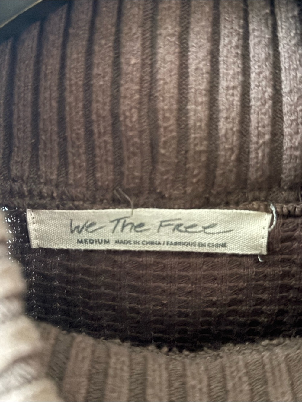 Free People Get Cozy Pullover in Hot Fudge Combo - Picture 4 of 4